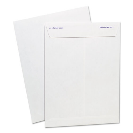 Picture of Gold Fibre Fastrip Release and Seal Catalog Envelope, #10 1/2, Cheese Blade Flap, Self-Adhesive Closure, 9 x 12, White,100/BX