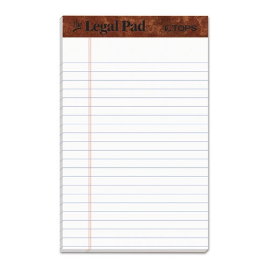Picture of "The Legal Pad" Ruled Perforated Pads, Narrow Rule, 50 White 5 X 8 Sheets, Dozen