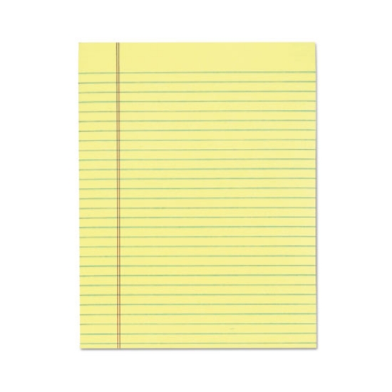 Picture of "The Legal Pad" Glue Top Pads, Wide/legal Rule, 50 Canary-Yellow 8.5 X 11 Sheets, 12/pack