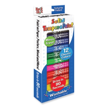 Picture of KWIK STICK TEMPERA PAINT, 3.5", ASSORTED COLORS, 12/PACK