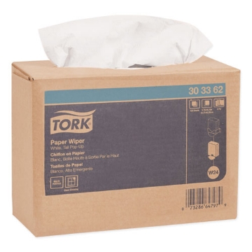 Picture of Multipurpose Paper Wiper, 4-Ply, 9.75 x 16.75, White, 125/Box, 8 Boxes/Carton