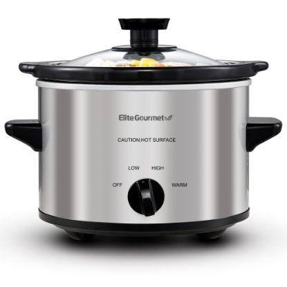 Picture of MAXIMATIC  ELITE GOURMET MST250XS MINI SLOW COOKER 1.5QT STAINLESS STEE (EA)