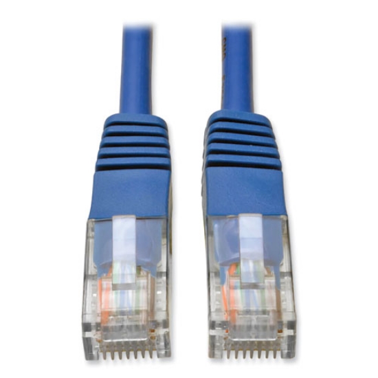 Picture of cat5e 350 mhz molded patch cable, 14 ft, blue