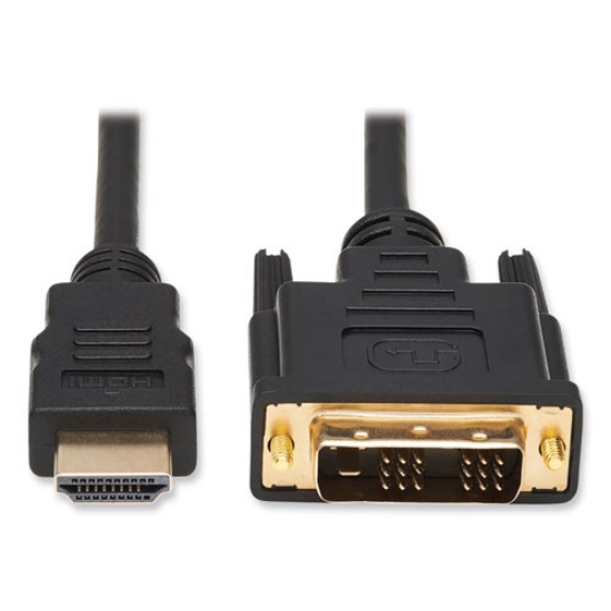 Picture of hdmi to dvi-d cable, digital monitor adapter cable (m/m), 6 ft, black