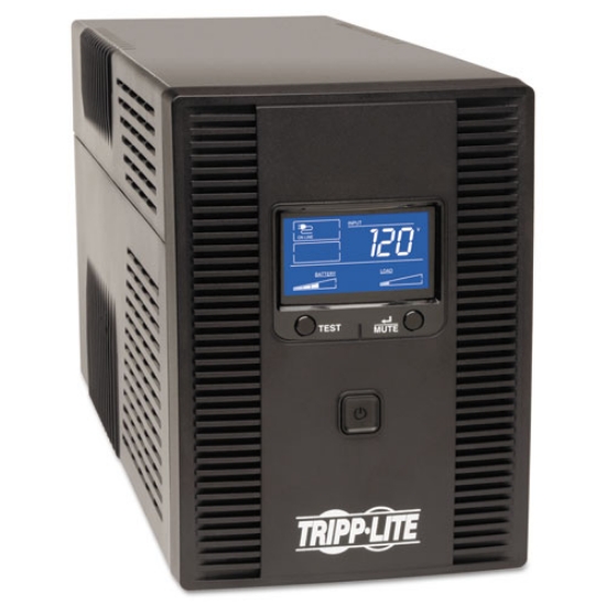 Picture of SmartPro LCD Line-Interactive UPS AVR Tower, 8 Outlets, 1,300 VA, 650 J