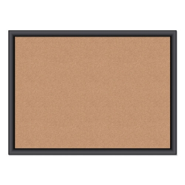 Picture of Cork Bulletin Board, 23 x 17, Tan Surface, Black Frame