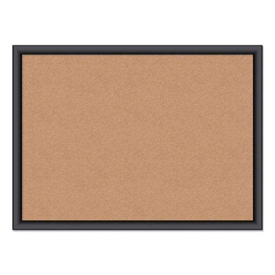 Picture of Cork Bulletin Board, 23 x 17, Tan Surface, Black Frame