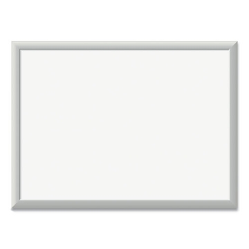 Picture of Magnetic Dry Erase Board with Aluminum Frame, 23 x 17, White Surface, Silver Frame