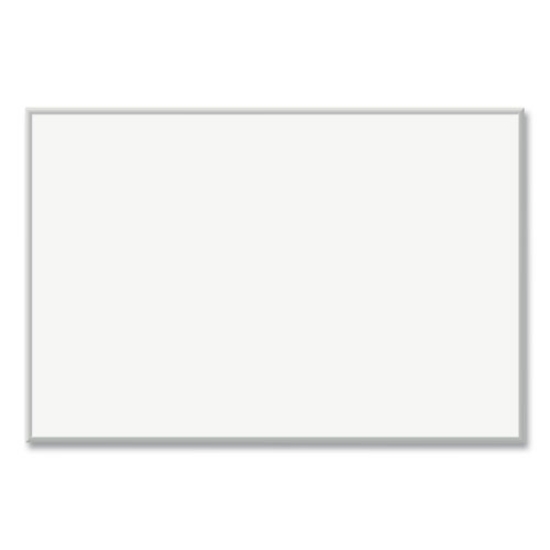 Picture of Magnetic Dry Erase Board with Aluminum Frame, 70 x 47, White Surface, Silver Frame