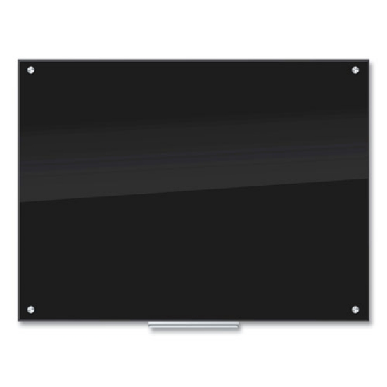 Picture of Glass Dry Erase Board, 47 x 35, Black Surface
