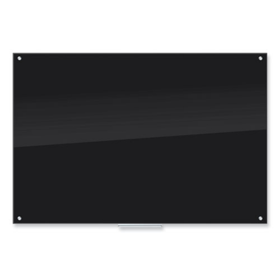 Picture of Black Glass Dry Erase Board, 70 x 47, Black Surface