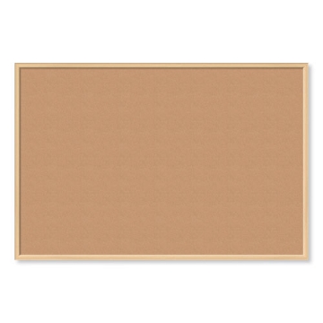 Picture of Cork Bulletin Board, 70 x 47, Tan Surface, Birch Wood Frame