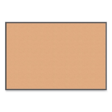 Picture of Cork Bulletin Board with Black Aluminum Frame, 70 x 47, Tan Surface