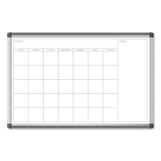 Picture of PINIT Magnetic Dry Erase Undated One Month Calendar, 35 x 23, White