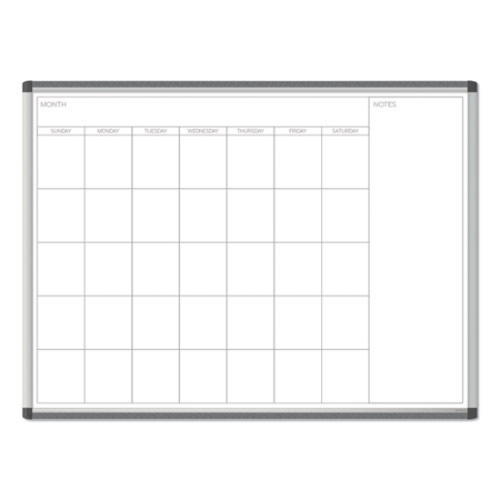 Picture of PINIT Magnetic Dry Erase Undated One Month Calendar, 47 x 35, White