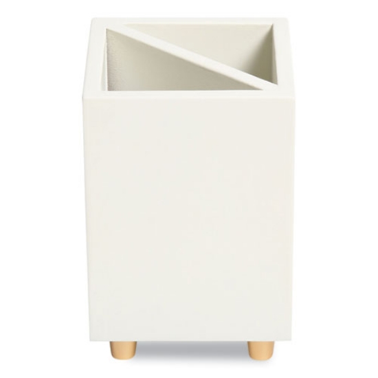 Picture of Juliet Pencil Cup, 3"w x 3"d x 4"h, White