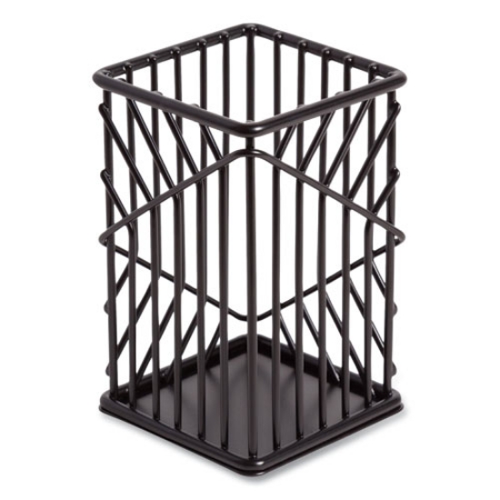 Picture of Vena Pencil Cup, 2.76"w x 2.76"d x 4.41"h, Black