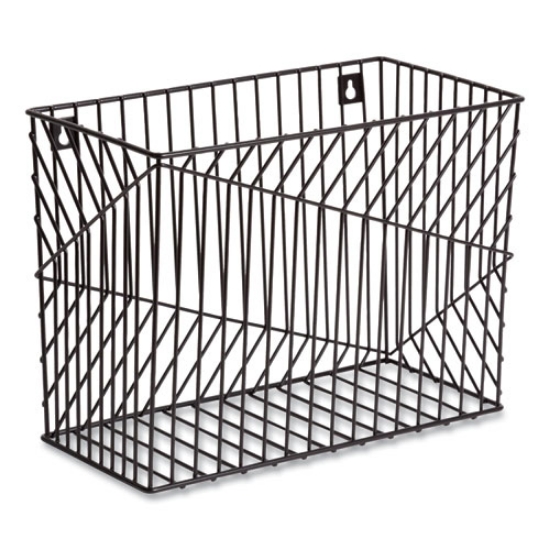 Picture of Vena Hanging File Basket, Letter Size, 6.85" Long, Black