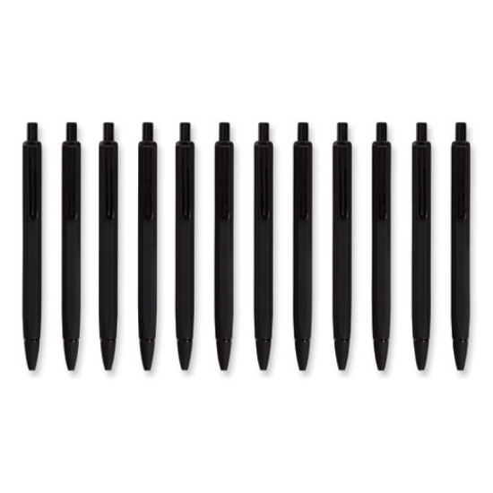 Picture of Cambria Soft Touch Mechanical Pencil, 0.7 mm, HB (#2), Black Lead, Black Barrel, 12/Pack