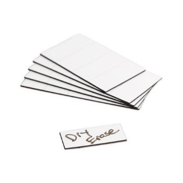 Picture of Dry Erase Magnetic Tape Strips, 2" X 0.88", White, 25/pack