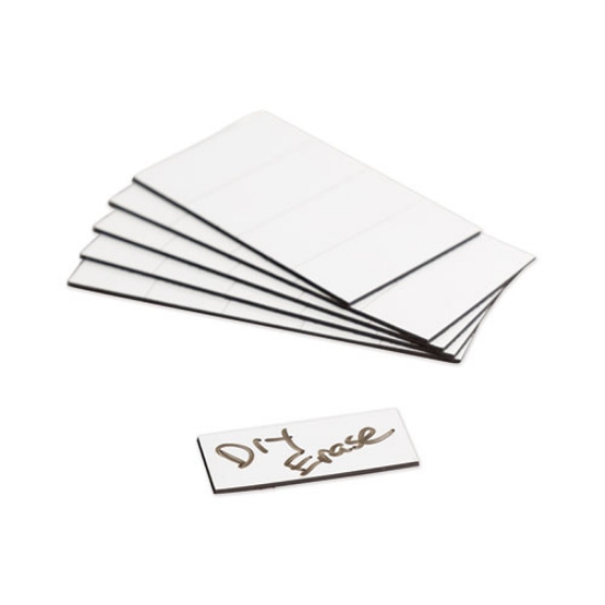 Picture of Dry Erase Magnetic Tape Strips, 2" X 0.88", White, 25/pack