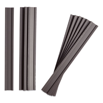 Picture of Magnetic Card Holders, 6 X 0.5, Black, 10/pack