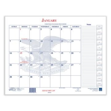 Picture of 7510016648790 Calendar Blotter, 22 x 18, White Sheets, 13-Month (Jan to Jan): 2024 to 2025
