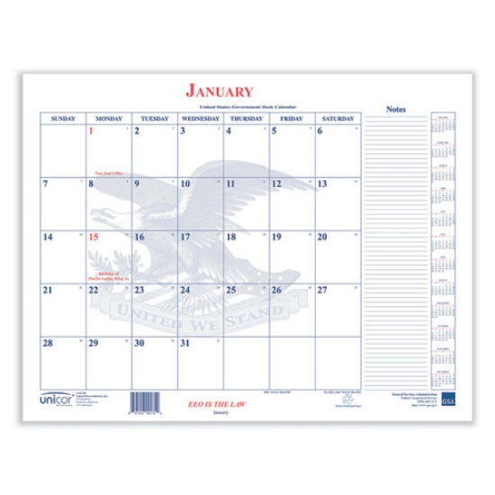 Picture of 7510016648790 Calendar Blotter, 22 x 18, White Sheets, 13-Month (Jan to Jan): 2024 to 2025