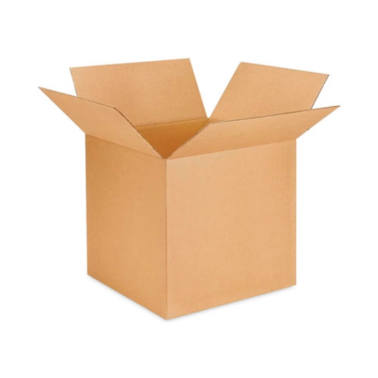 Picture of Cubed Fixed-Depth Brown Corrugated Shipping Boxes, Regular Slotted Container, Large, 11" x 15" x 6", Brown Kraft, 25/Bundle