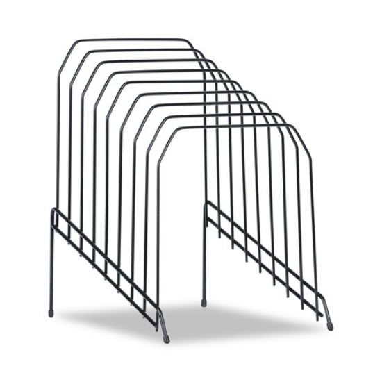 Picture of Wire Tiered File Sorter, 8 Sections, Letter To Legal Size Files, 8" X 10.5" X 12.5", Black