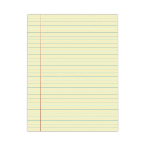 Picture of Glue Top Pads, Wide/legal Rule, 50 Canary-Yellow 8.5 X 11 Sheets, Dozen