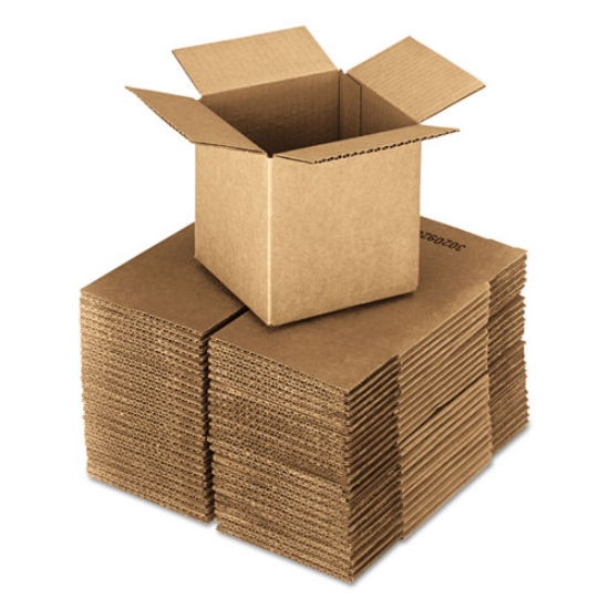 Picture of Cubed Fixed-Depth Corrugated Shipping Boxes, Regular Slotted Container (RSC), 24" x 24" x 24", Brown Kraft, 10/Bundle