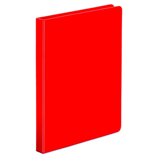 Picture of Economy Non-View Round Ring Binder, 3 Rings, 0.5" Capacity, 11 X 8.5, Red
