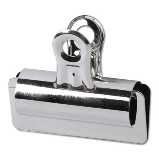 Picture of Bulldog Clips, Large, Nickel, 12/Pack