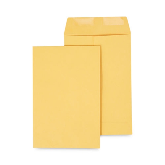 Picture of Catalog Envelope, 28 lb Bond Weight Kraft, #1 3/4, Square Flap, Gummed Closure, 6.5 x 9.5, Brown Kraft, 500/Box