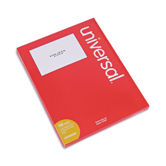 Picture of White Labels, Inkjet/laser Printers, 5.5 X 8.5, White, 2/sheet, 100 Sheets/pack