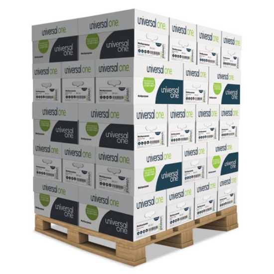 Picture of Deluxe Multipurpose Paper, 98 Bright, 20lb Bond Weight, 8.5 x 11, Bright White, 500/Ream, 10 Reams/Carton, 40 Cartons/Pallet