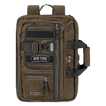 Picture of Zone Briefcase, Fits Devices Up to 15.6", Nylon, 4.25 x 17.5 x 17.5, Bronze