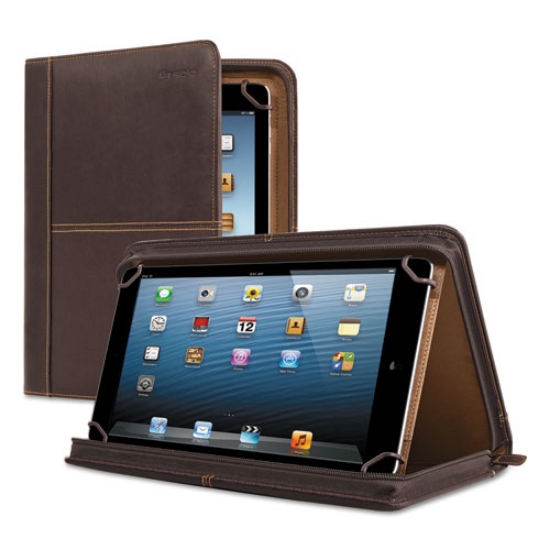 Picture of Premiere Leather Universal Tablet Case, Fits 8.5" to 11" Tablets, Espresso