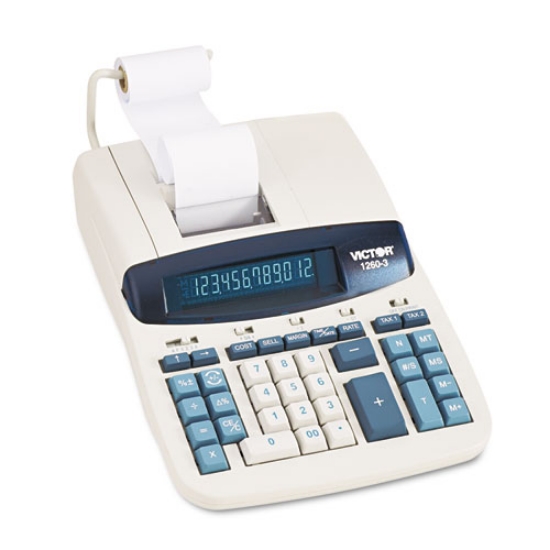 Picture of 1260-3 Two-Color Heavy-Duty Printing Calculator, Black/red Print, 4.6 Lines/sec