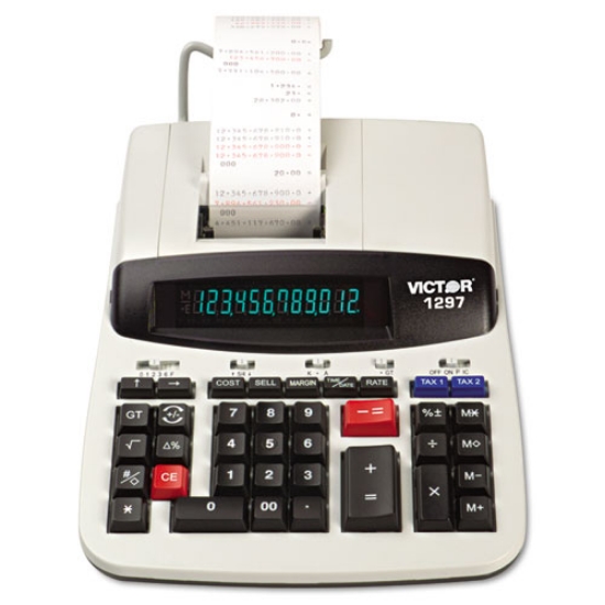 Picture of 1297 Two-Color Commercial Printing Calculator, Black/Red Print, 4.5 Lines/Sec