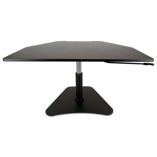 Picture of High Rise Adjustable Stand-Up Desk Converter, 28" x 23" x 12" to 16.75", Black, Ships in 1-3 Business Days