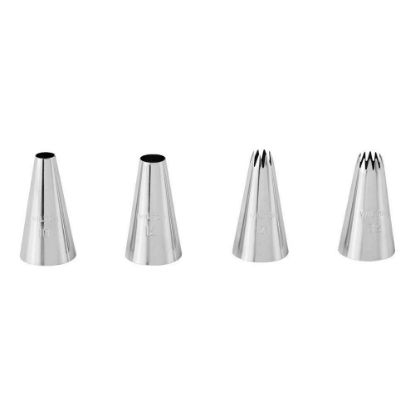 Picture of WILTON ENTERPRISES 191007516 PIPING TIPS LARGE SS 4PC (EA)