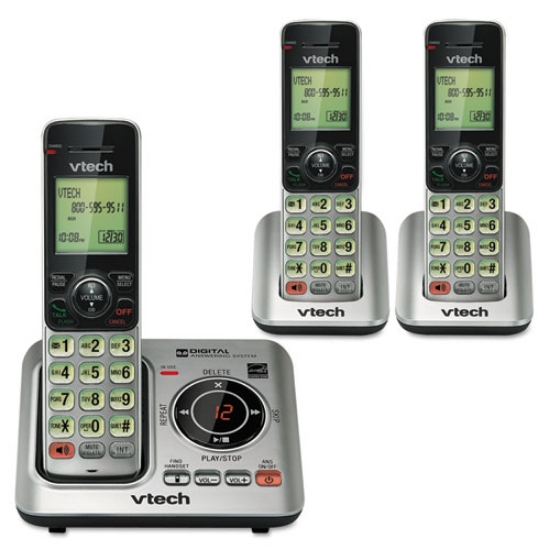 Picture of Cs6629-3 Cordless Digital Answering System, Base And 2 Additional Handsets