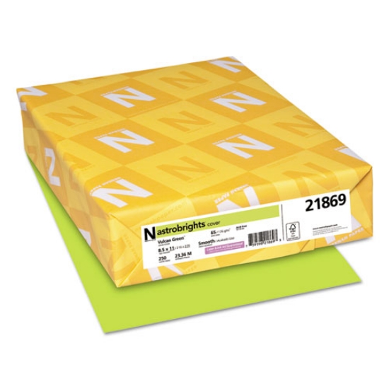 Picture of Color Cardstock, 65 lb Cover Weight, 8.5 x 11, Vulcan Green, 250/Pack