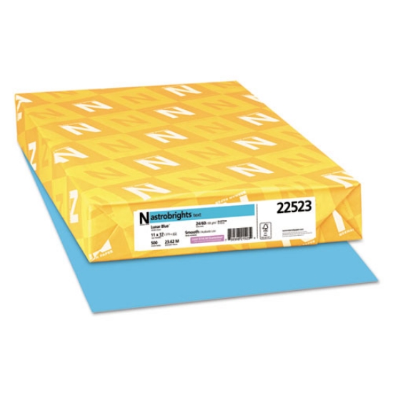 Picture of Color Paper, 24 lb Bond Weight, 11 x 17, Lunar Blue, 500/Ream
