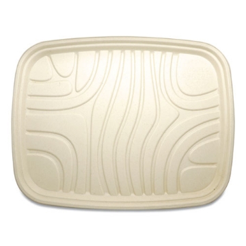 Picture of Fiber Trays, PLA Lined, PFAS Free, 1-Compartment, 18 x 14 x 1, Natural, Paper, 100/Carton