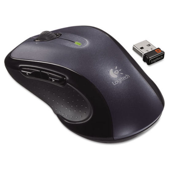 Picture of M510 Wireless Mouse, 2.4 Ghz Frequency/30 Ft Wireless Range, Right Hand Use, Dark Gray
