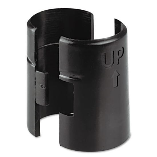 Picture of Wire Shelving Shelf Lock Clips, Plastic, Black, 4 Clips/pack