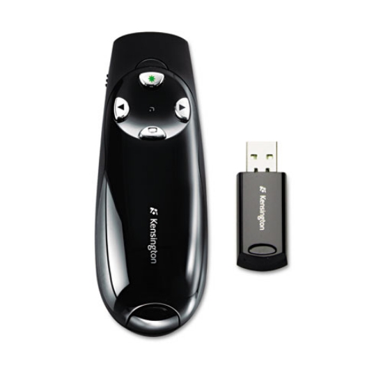 Picture of Wireless Presenter Pro With Green Laser, Class 2, 150 Ft Range, Black